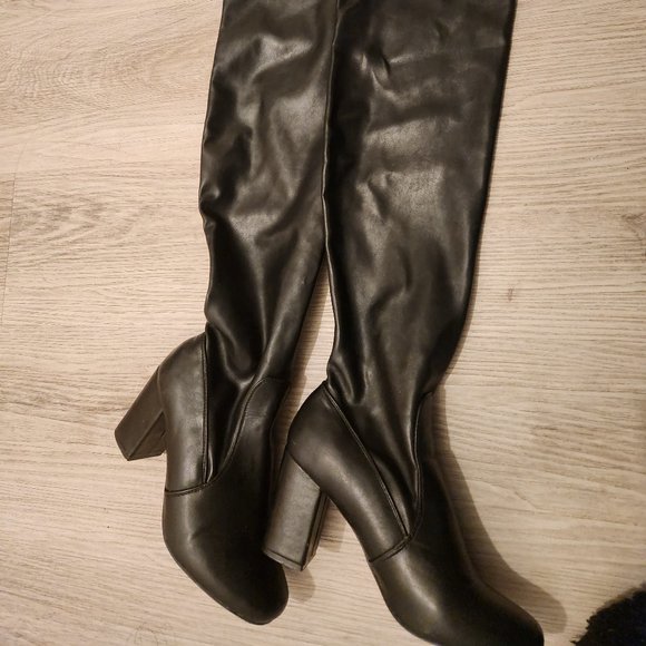 CL by Chinese laundry thigh high boots faux leather size 7 - Picture 5 of 5
